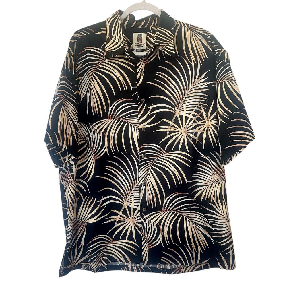 Tori Richard Men's Short Sleeve Hawaiian Tropical Cotton Dress Shirt Size XL